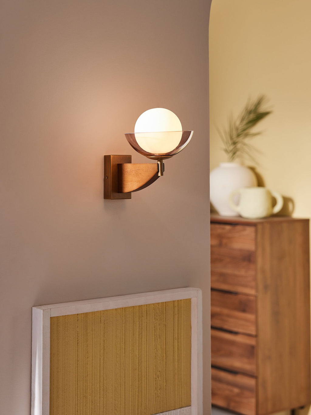 Layla Wall Light in Wood