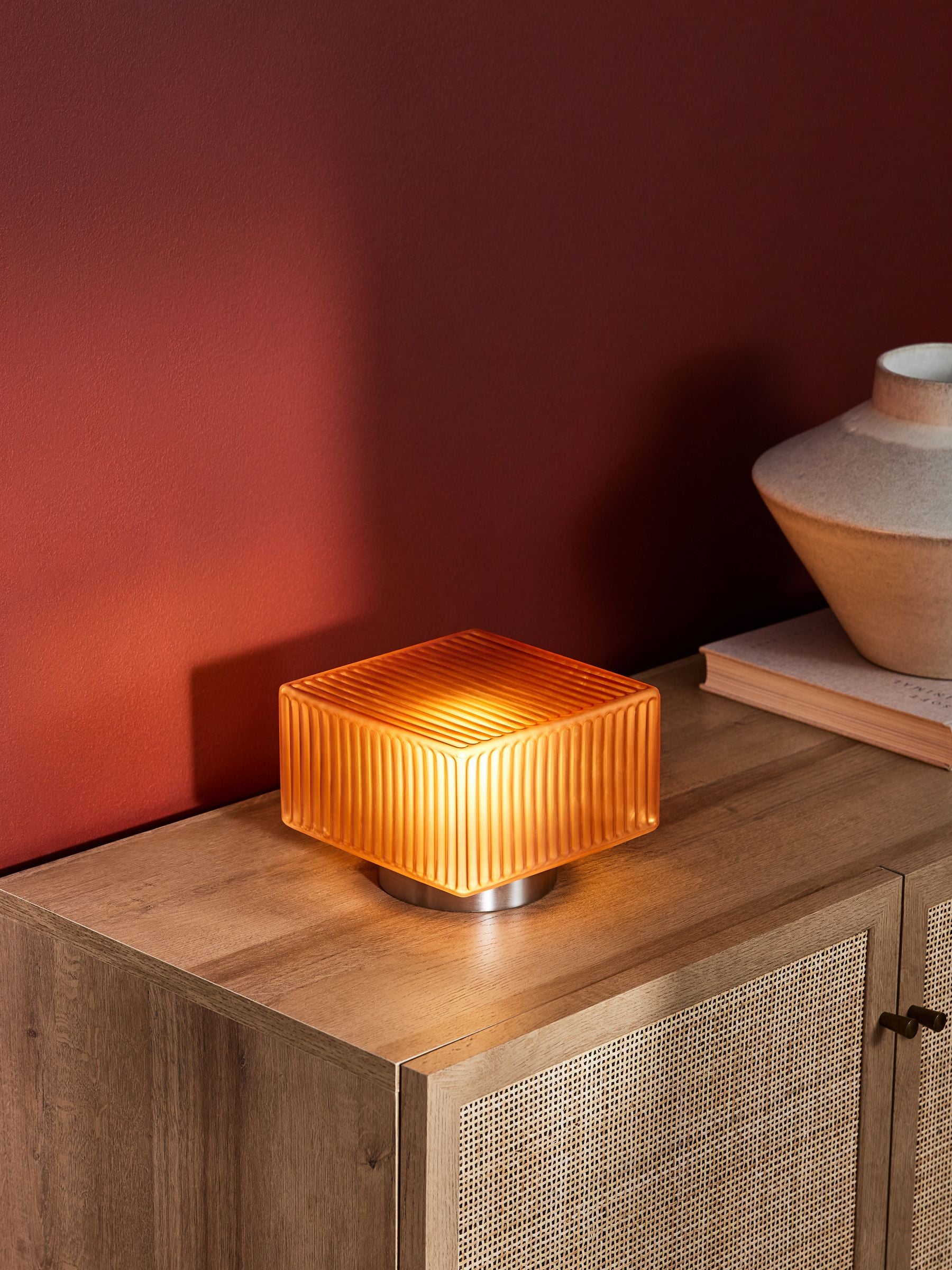 Alma Table Lamp in Brown/Silver