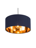 Oro Easy Fit Drum Shade in Navy/Copper