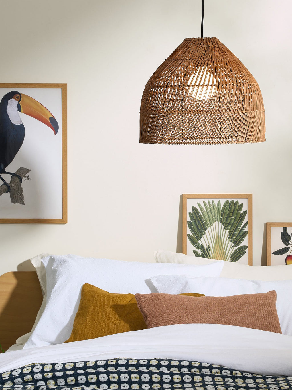 Java Small Lamp Shade in Dark Rattan