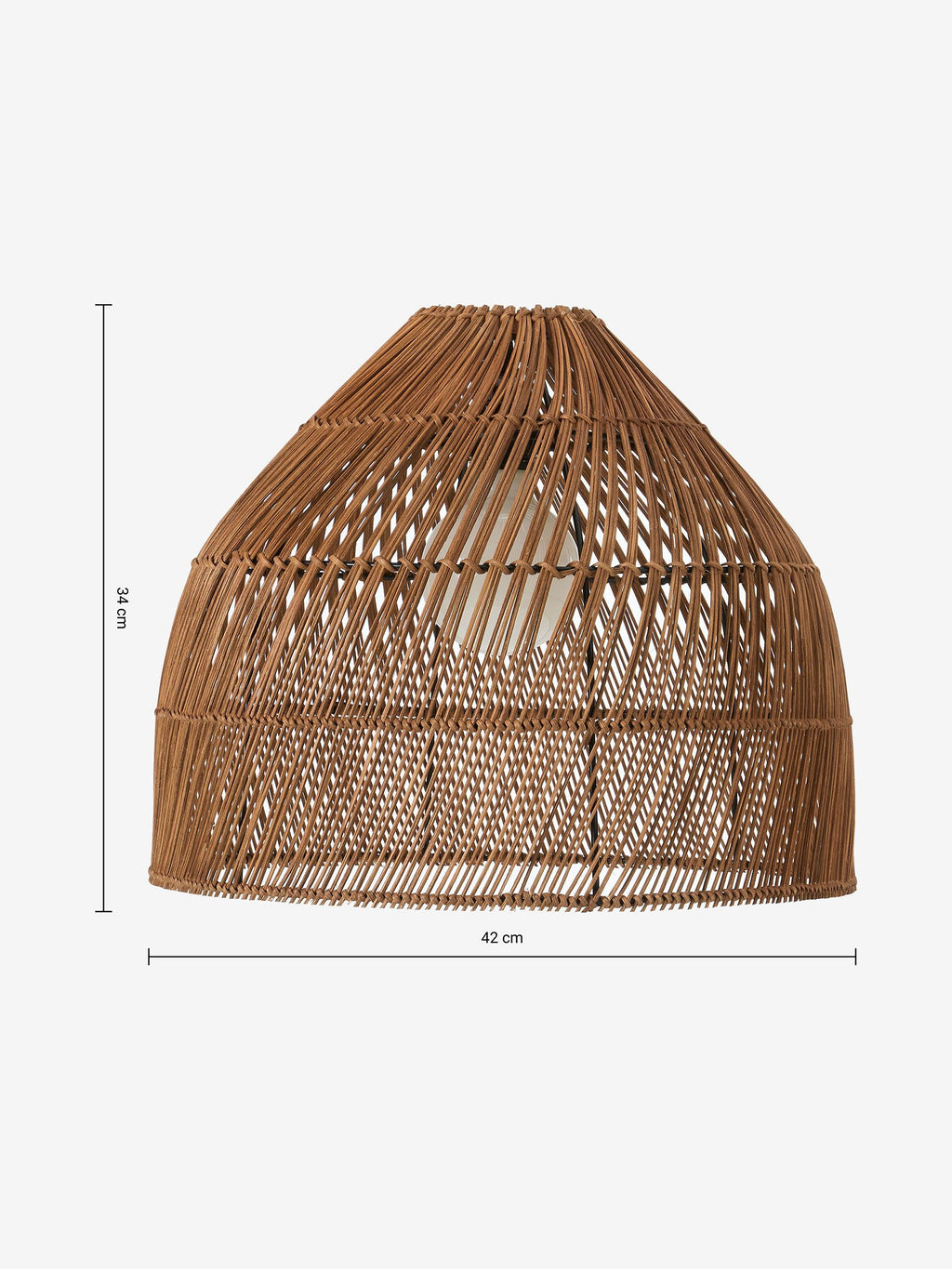 Java Small Lamp Shade in Dark Rattan